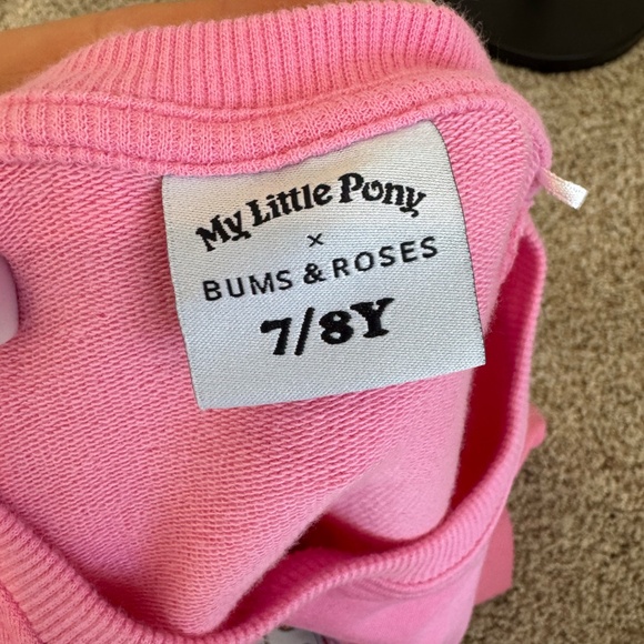 Bums and Roses My Little Pony Classic Pink Crew Neck and Leggings size 7/8y - Picture 4 of 7